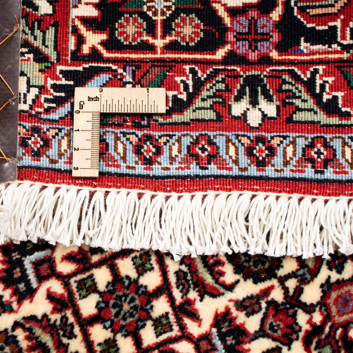 Tapis persan - Bidjar - 262 x 205 cm - rouge foncé