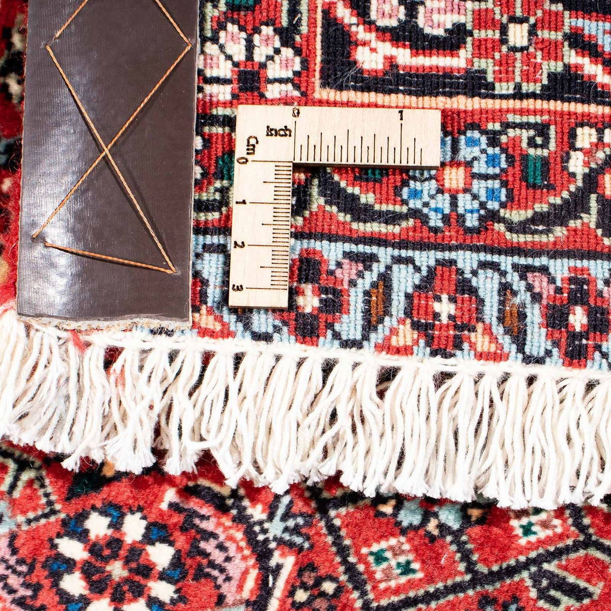 Tapis persan - Bidjar - 233 x 168 cm - rouge clair