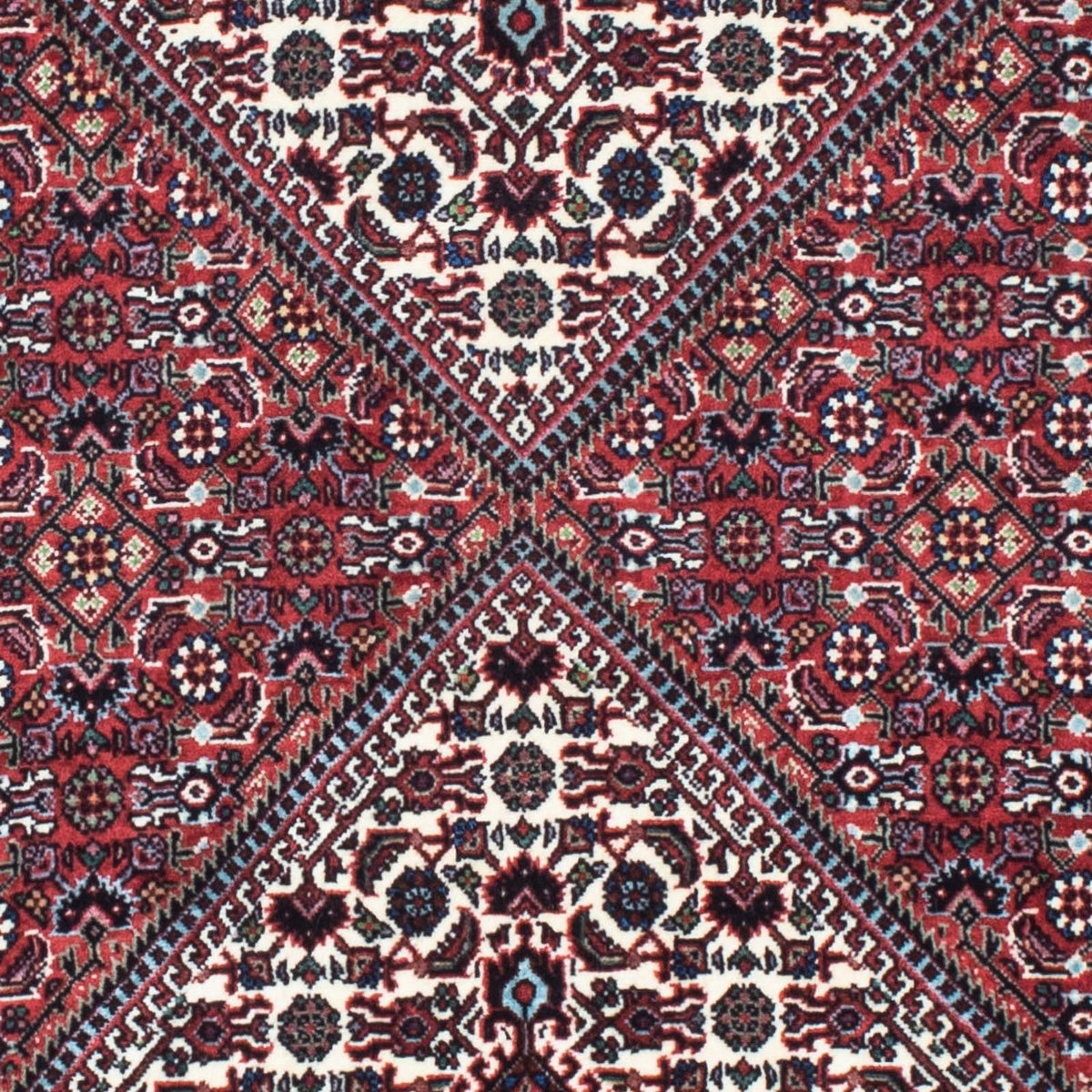 Tapis de couloir Tapis persan - Bidjar - 201 x 74 cm - rouge