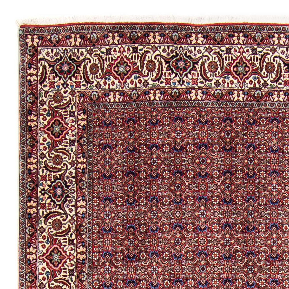 Tapis persan - Bidjar - 292 x 250 cm - rouge clair