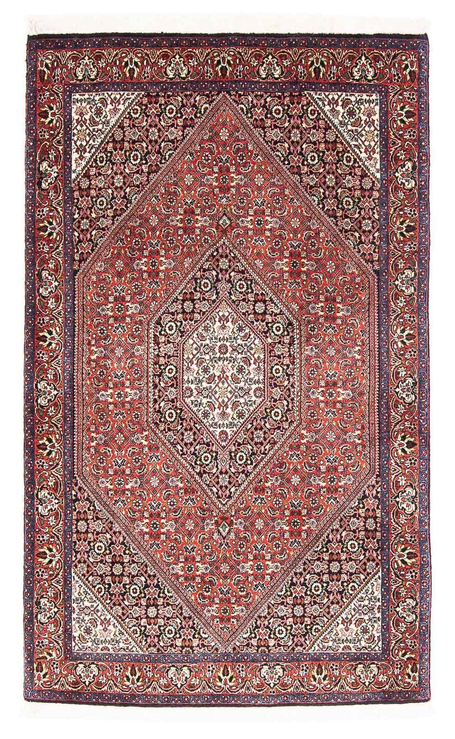 Tapis persan - Bidjar - 180 x 112 cm - rouge clair
