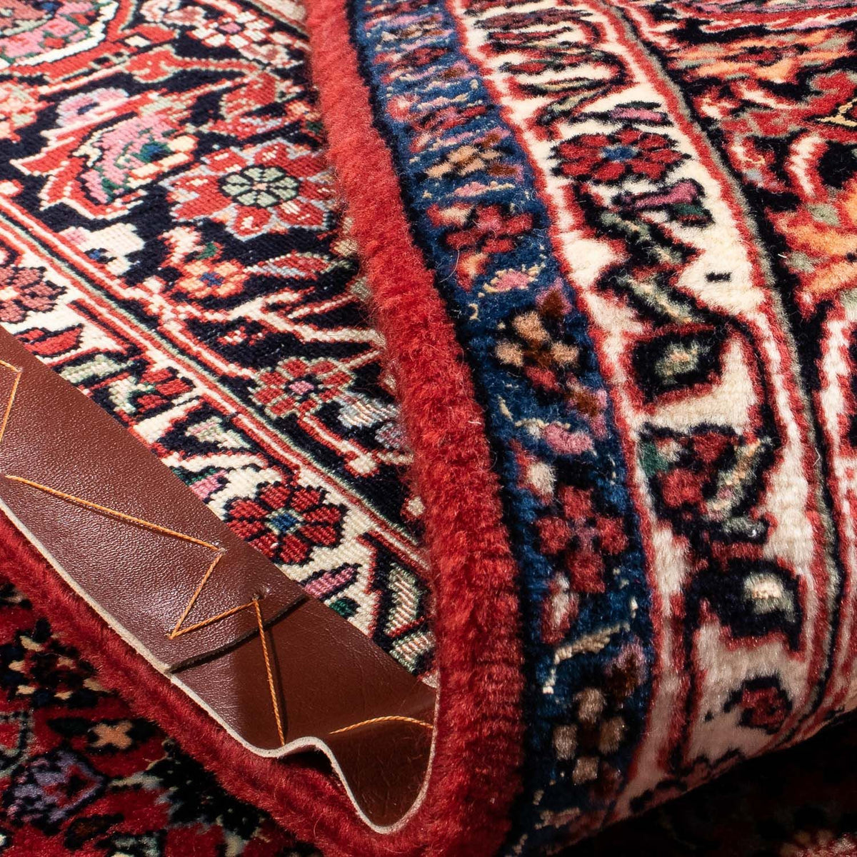 Tapis persan - Bidjar - 230 x 175 cm - rouge foncé