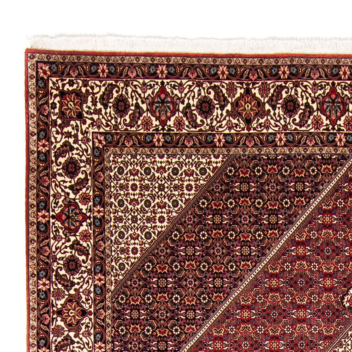 Tapis persan - Bidjar - 360 x 250 cm - rouge foncé