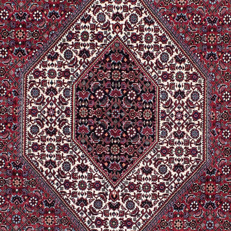 Tapis persan - Bidjar - 205 x 130 cm - rouge foncé