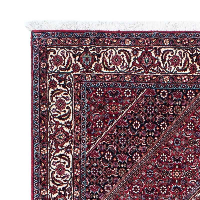 Tapis persan - Bidjar - 205 x 130 cm - rouge foncé