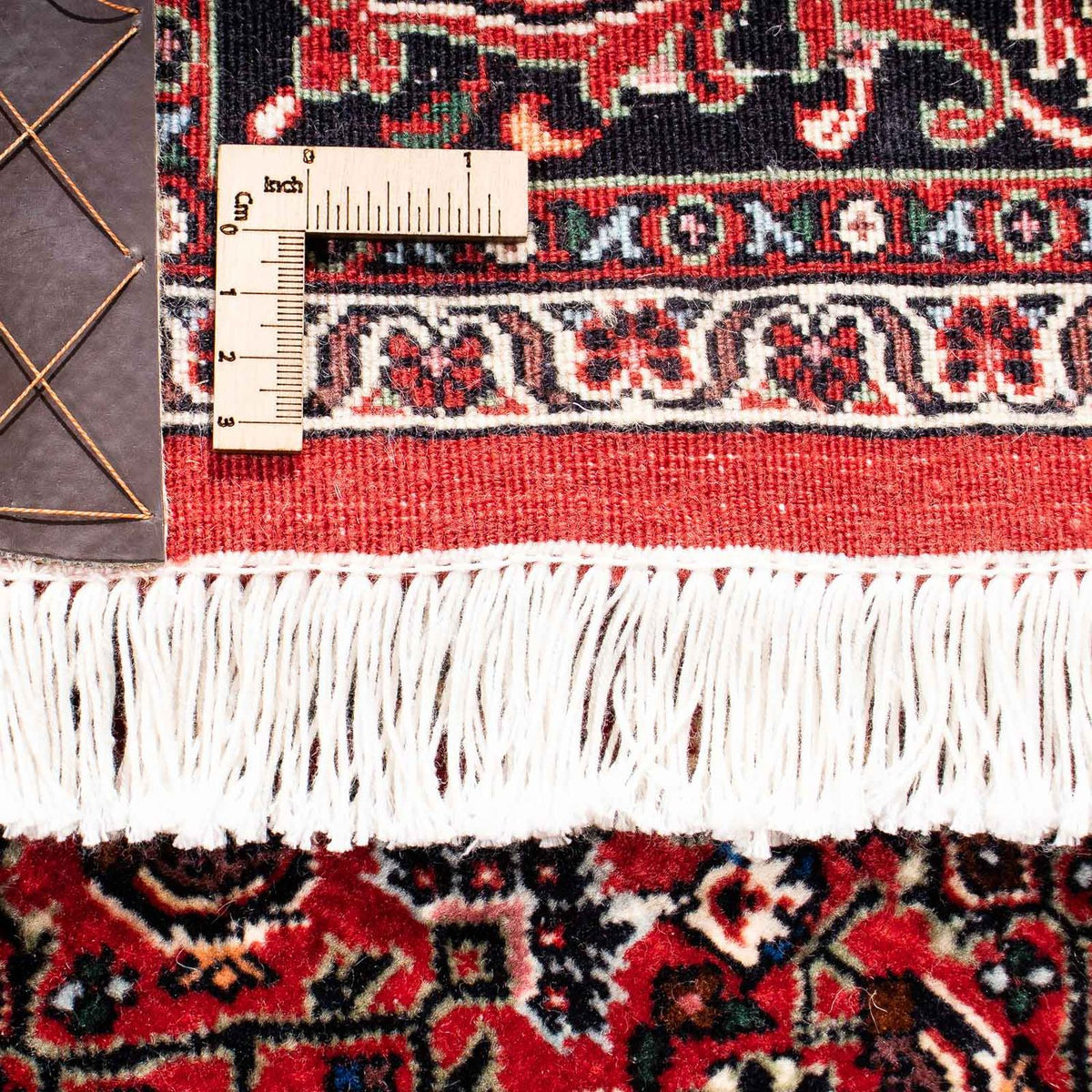 Tapis persan - Bidjar - 238 x 165 cm - rouge foncé