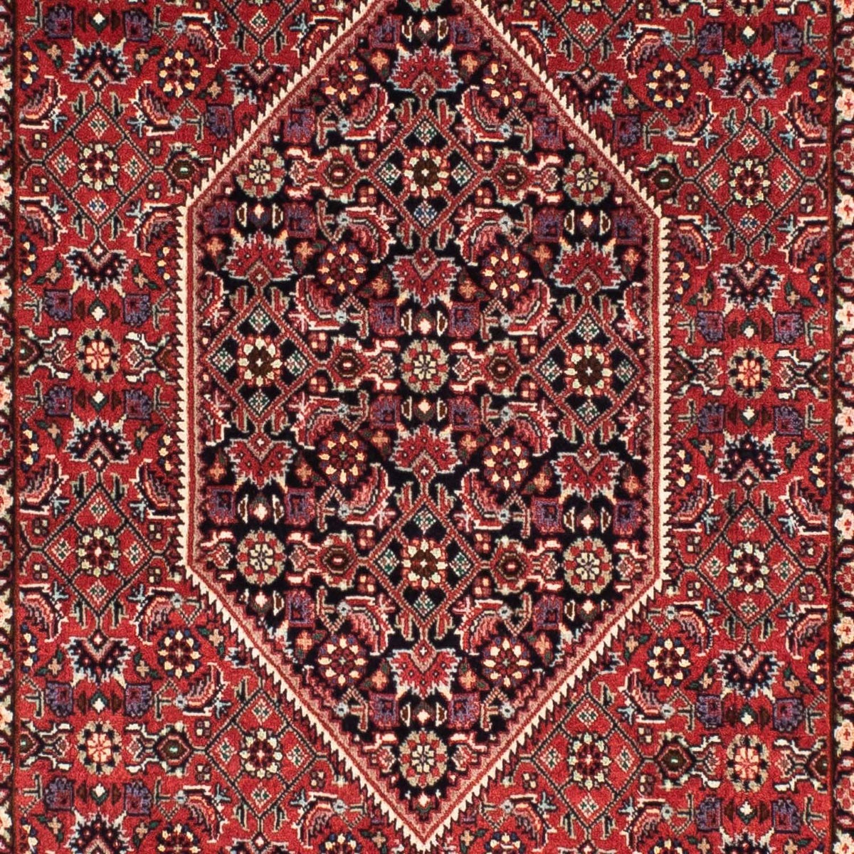 Tapis de couloir Tapis persan - Bidjar - 200 x 74 cm - rouge foncé
