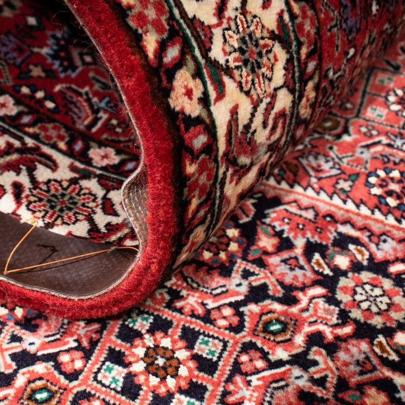 Tapis de couloir Tapis persan - Bidjar - 200 x 74 cm - rouge foncé