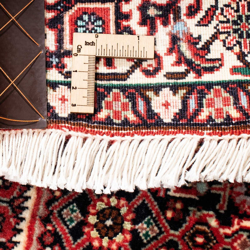 Tapis de couloir Tapis persan - Bidjar - 200 x 74 cm - rouge foncé