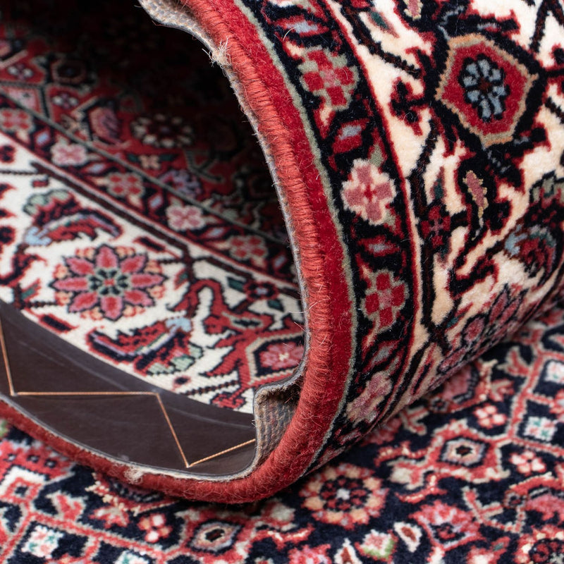 Tapis de couloir Tapis persan - Bidjar - 350 x 83 cm - rouge foncé