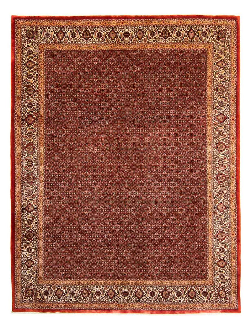 Tapis persan - Bidjar - 384 x 300 cm - rouge foncé