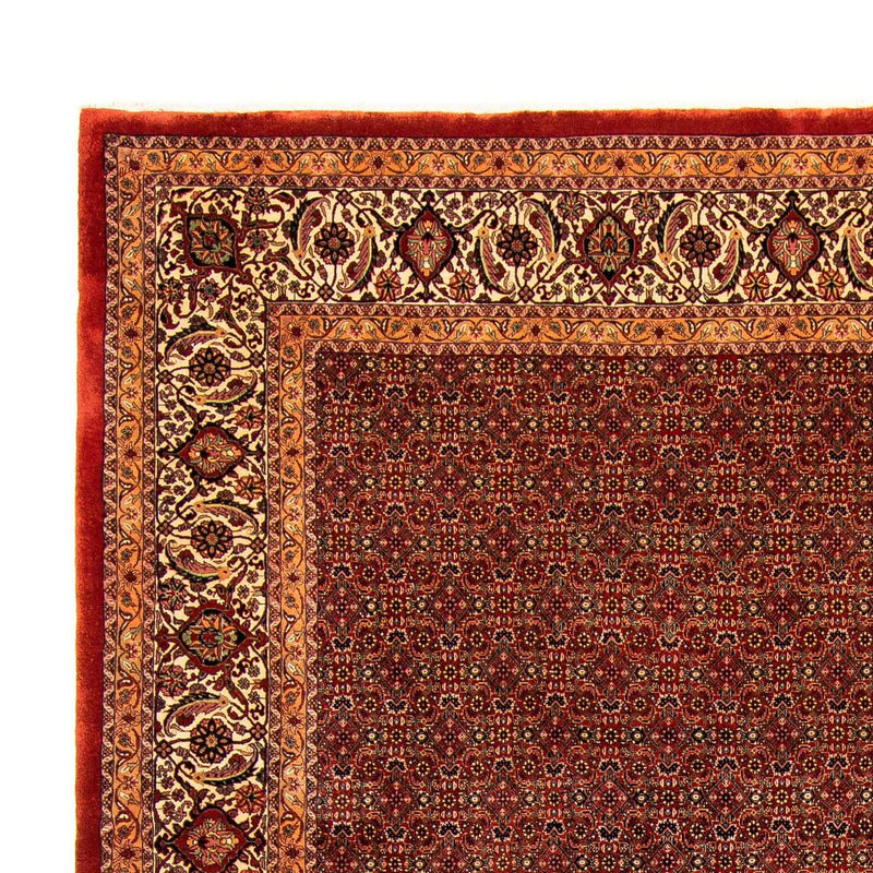 Tapis persan - Bidjar - 384 x 300 cm - rouge foncé