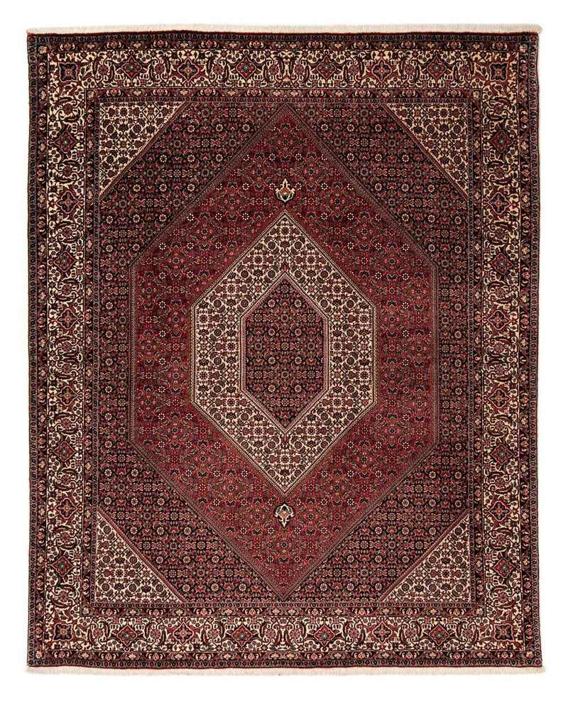 Tapis persan - Bidjar - 251 x 202 cm - rouge foncé