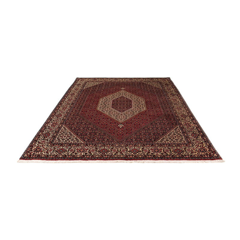 Tapis persan - Bidjar - 251 x 202 cm - rouge foncé