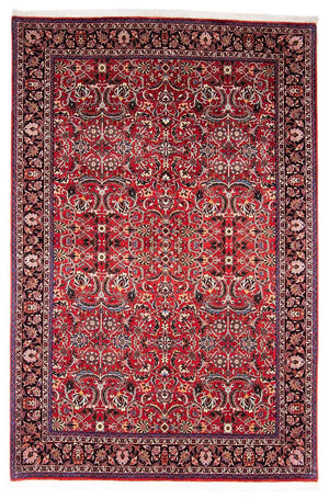 Tapis persan - Bidjar - 242 x 175 cm - rouge foncé