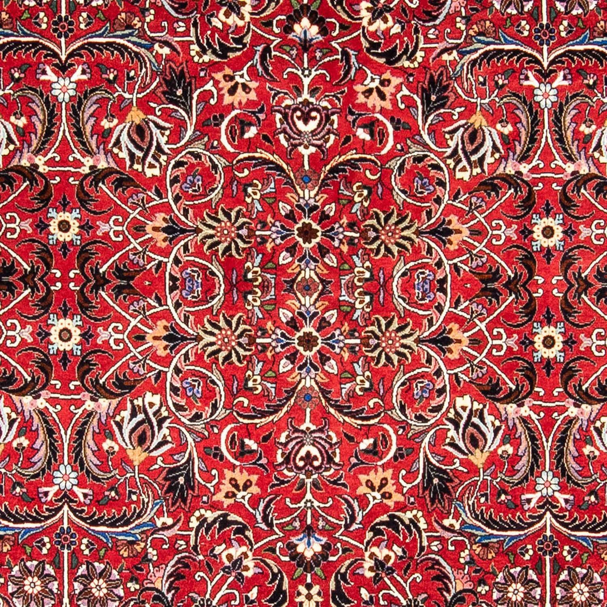 Tapis persan - Bidjar - 242 x 175 cm - rouge foncé