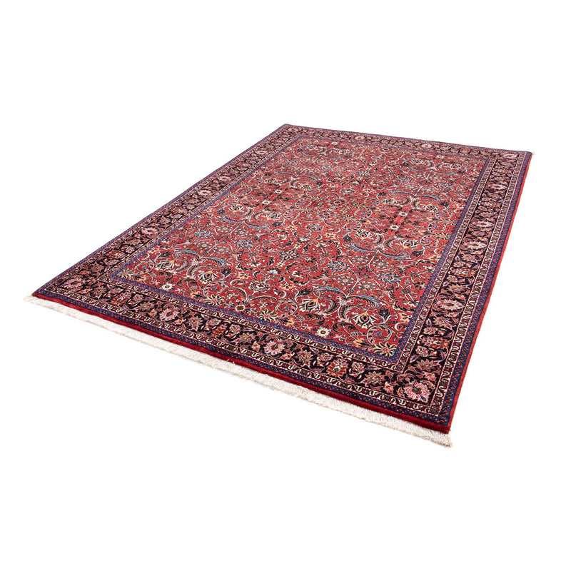 Tapis persan - Bidjar - 242 x 175 cm - rouge foncé