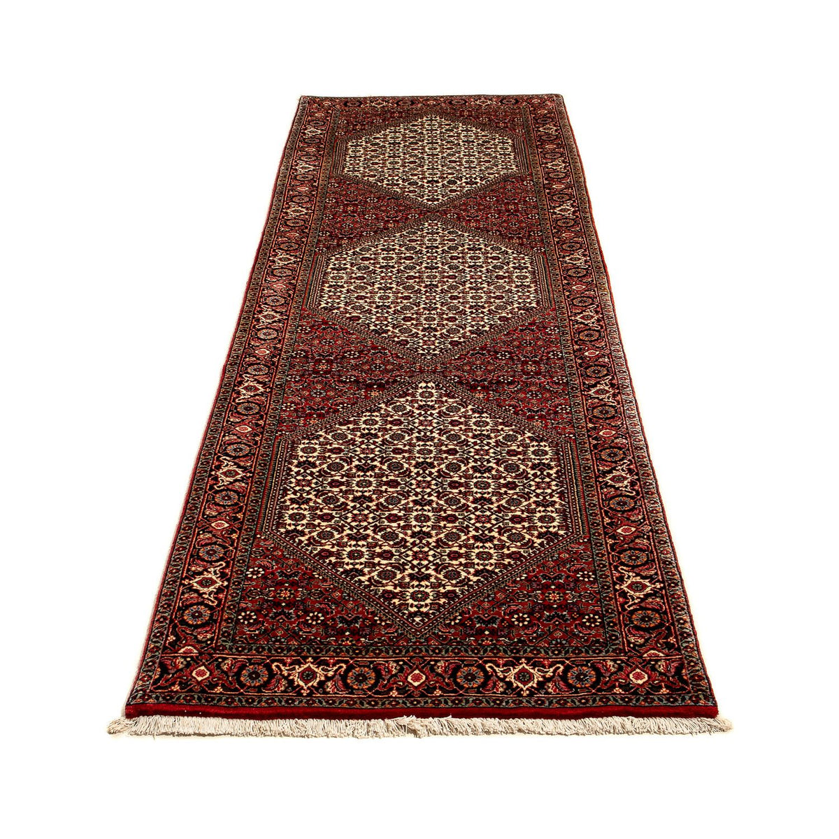 Tapis de couloir Tapis persan - Bidjar - 284 x 80 cm - multicolore