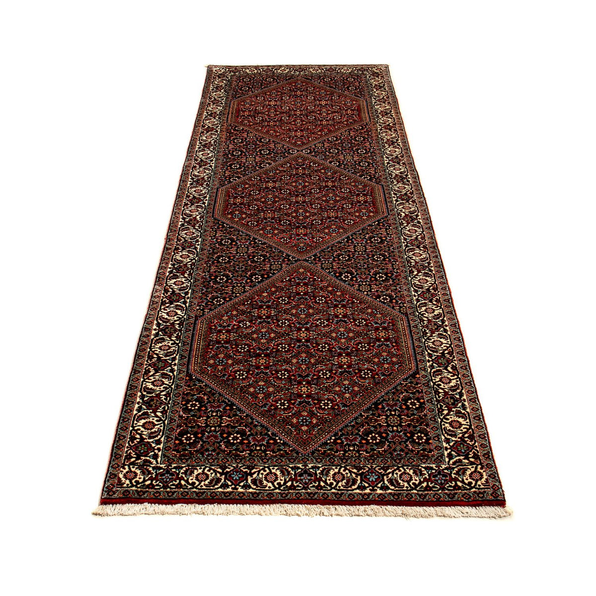 Tapis de couloir Tapis persan - Bidjar - 292 x 83 cm - multicolore