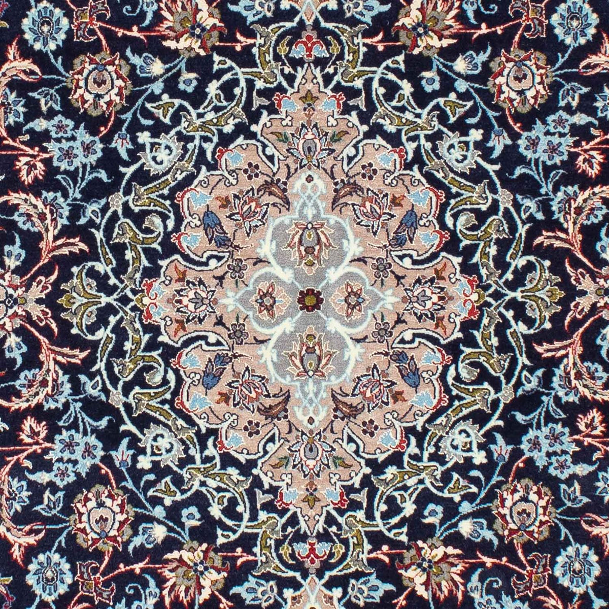 Tapis persan - Isfahan - Premium - 226 x 149 cm - bleu foncé