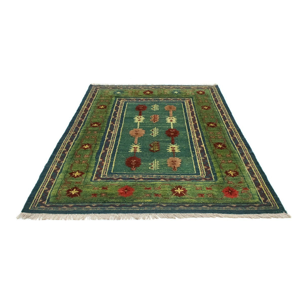 Tapis Kelim - Oriental - 205 x 147 cm - vert
