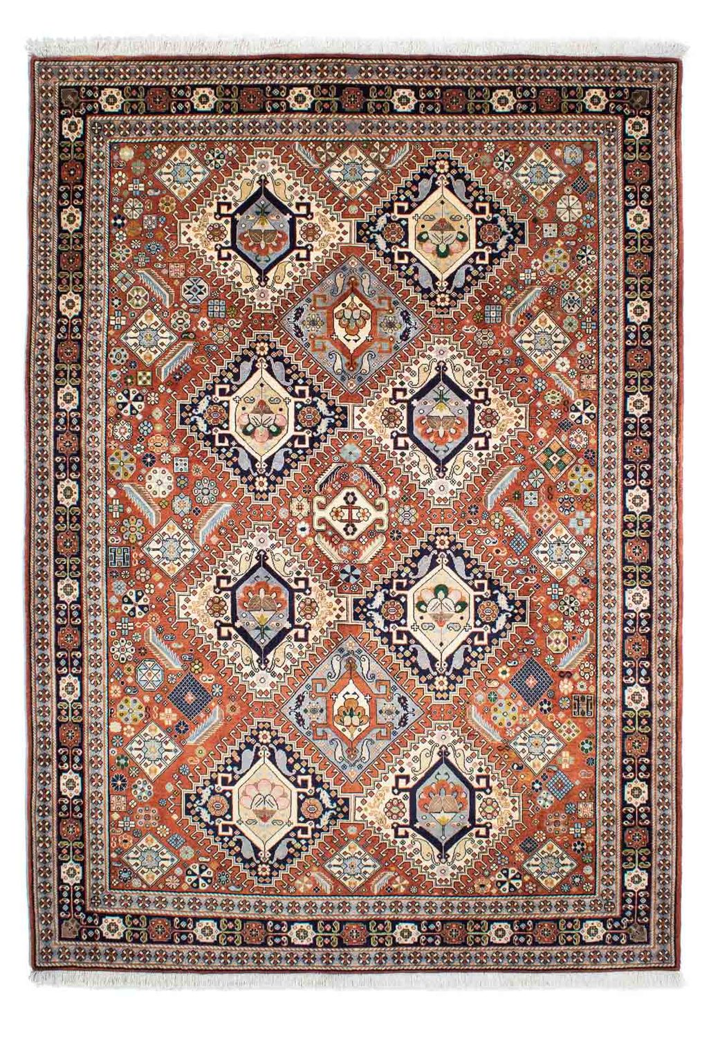 Tapis Gabbeh - Persan Kashkuli - 253 x 176 cm - multicolore