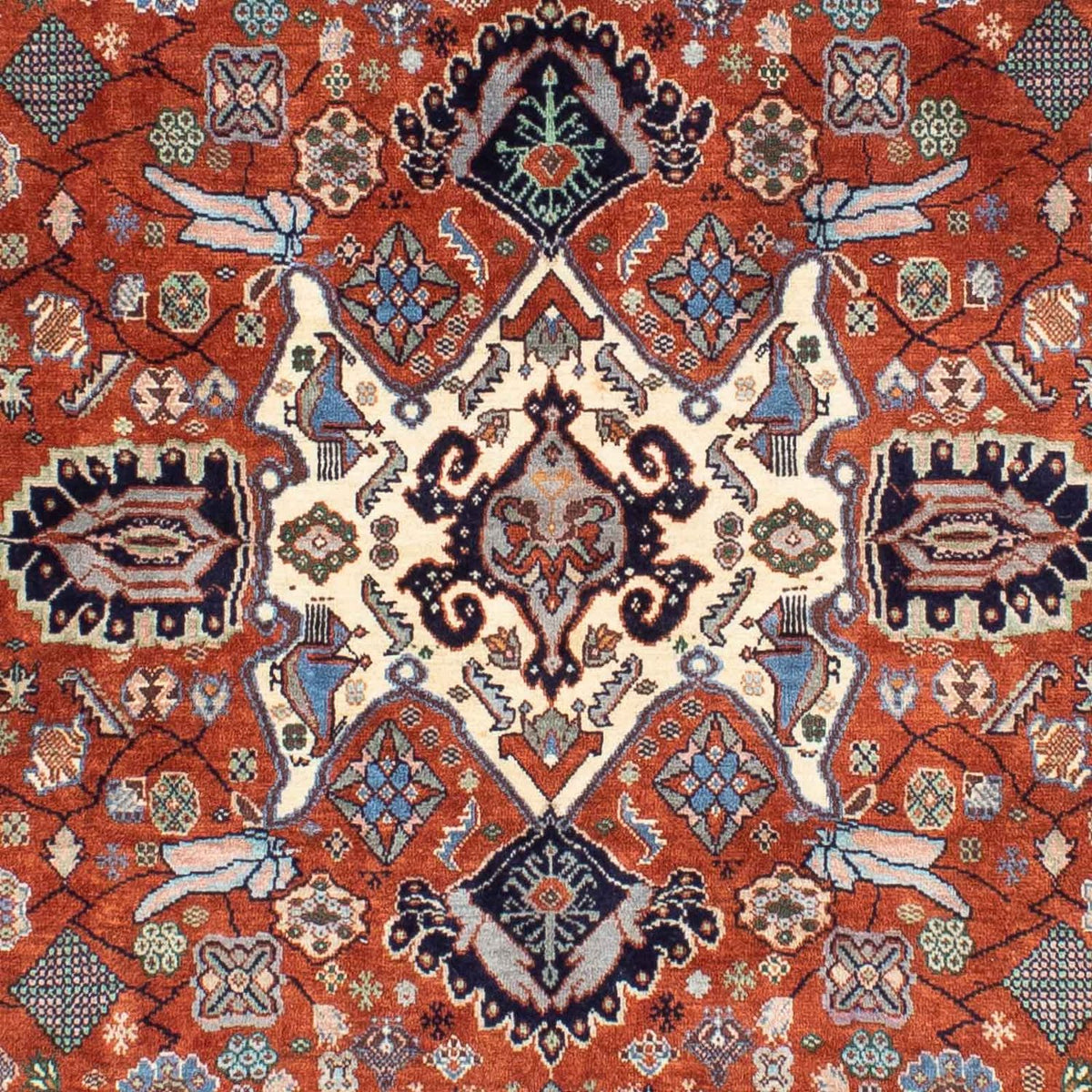 Tapis Gabbeh - Persan Kashkuli - 237 x 171 cm - marron