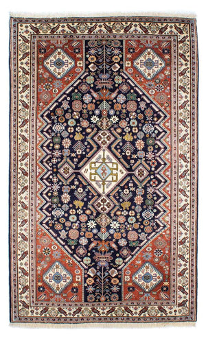 Tapis Gabbeh - Persan Kashkuli - 250 x 152 cm - bleu foncé