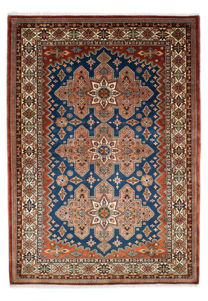 Tapis Gabbeh - Persan Kashkuli - 242 x 173 cm - rouge foncé