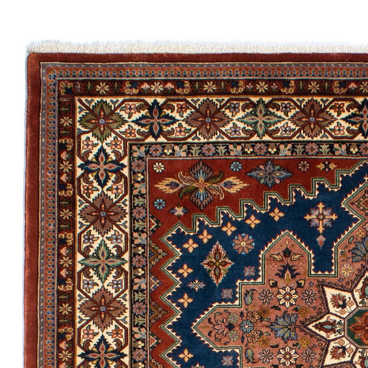 Tapis Gabbeh - Persan Kashkuli - 242 x 173 cm - rouge foncé