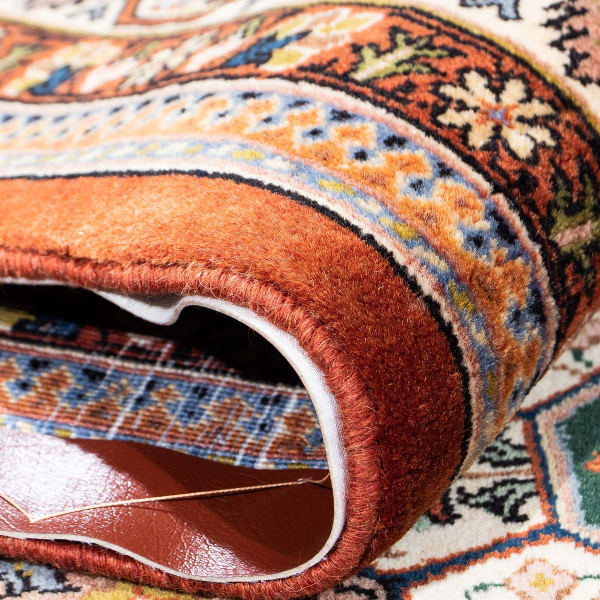 Tapis Gabbeh - Persan Kashkuli - 242 x 173 cm - rouge foncé