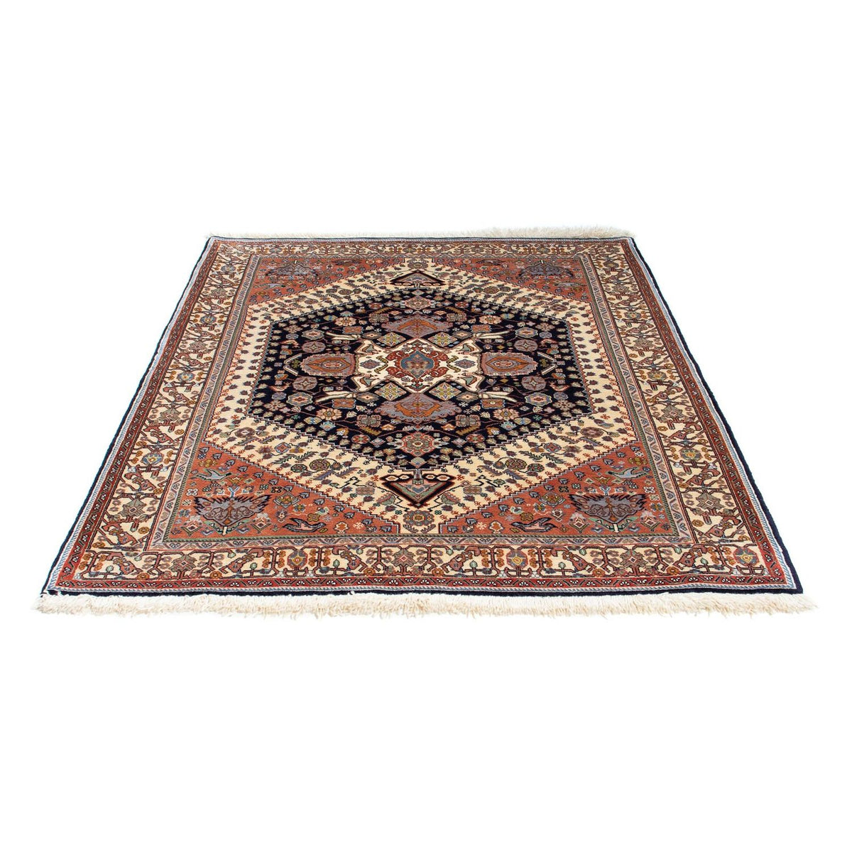 Tapis Gabbeh - Persan Kashkuli - 180 x 145 cm - bleu foncé