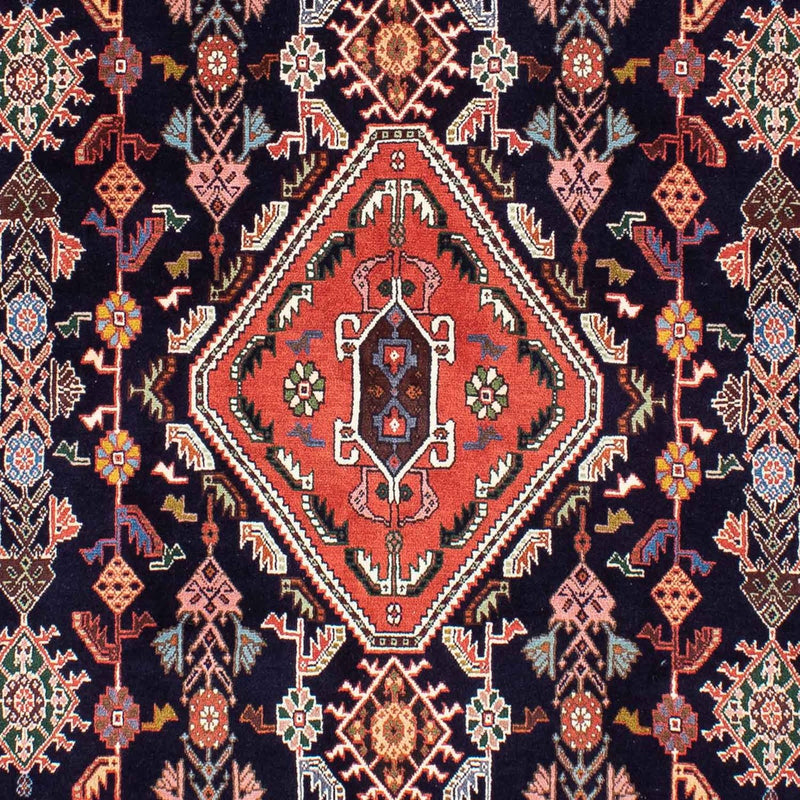 Tapis Gabbeh - Persan Kashkuli - 245 x 172 cm - bleu foncé