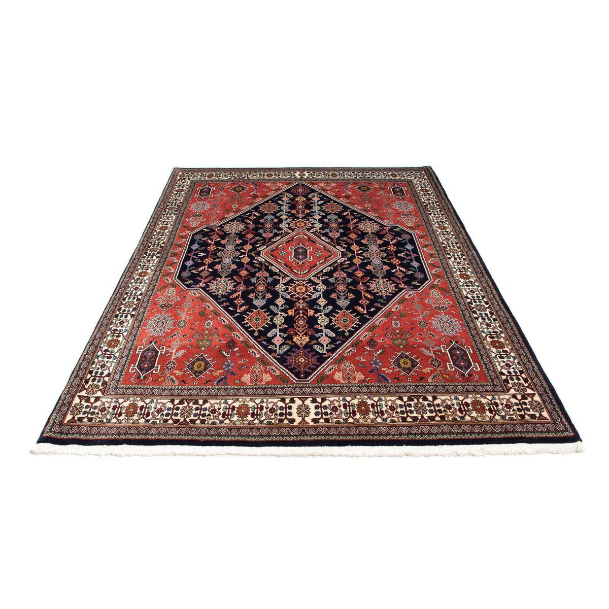 Tapis Gabbeh - Persan Kashkuli - 245 x 172 cm - bleu foncé