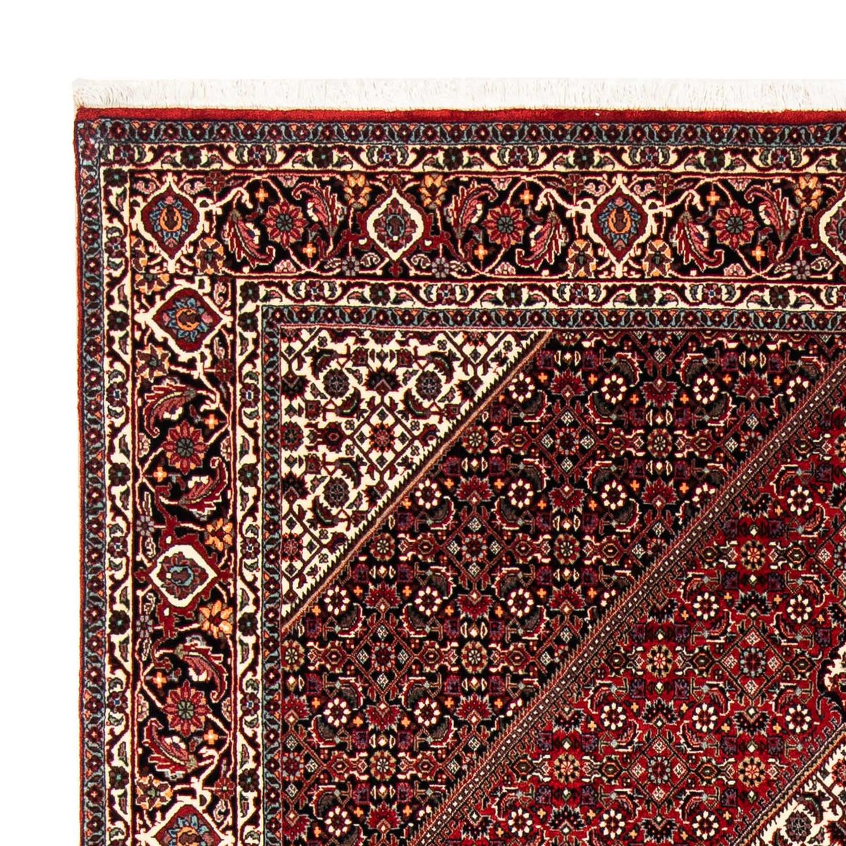 Tapis persan - Bidjar - 240 x 172 cm - rouge foncé