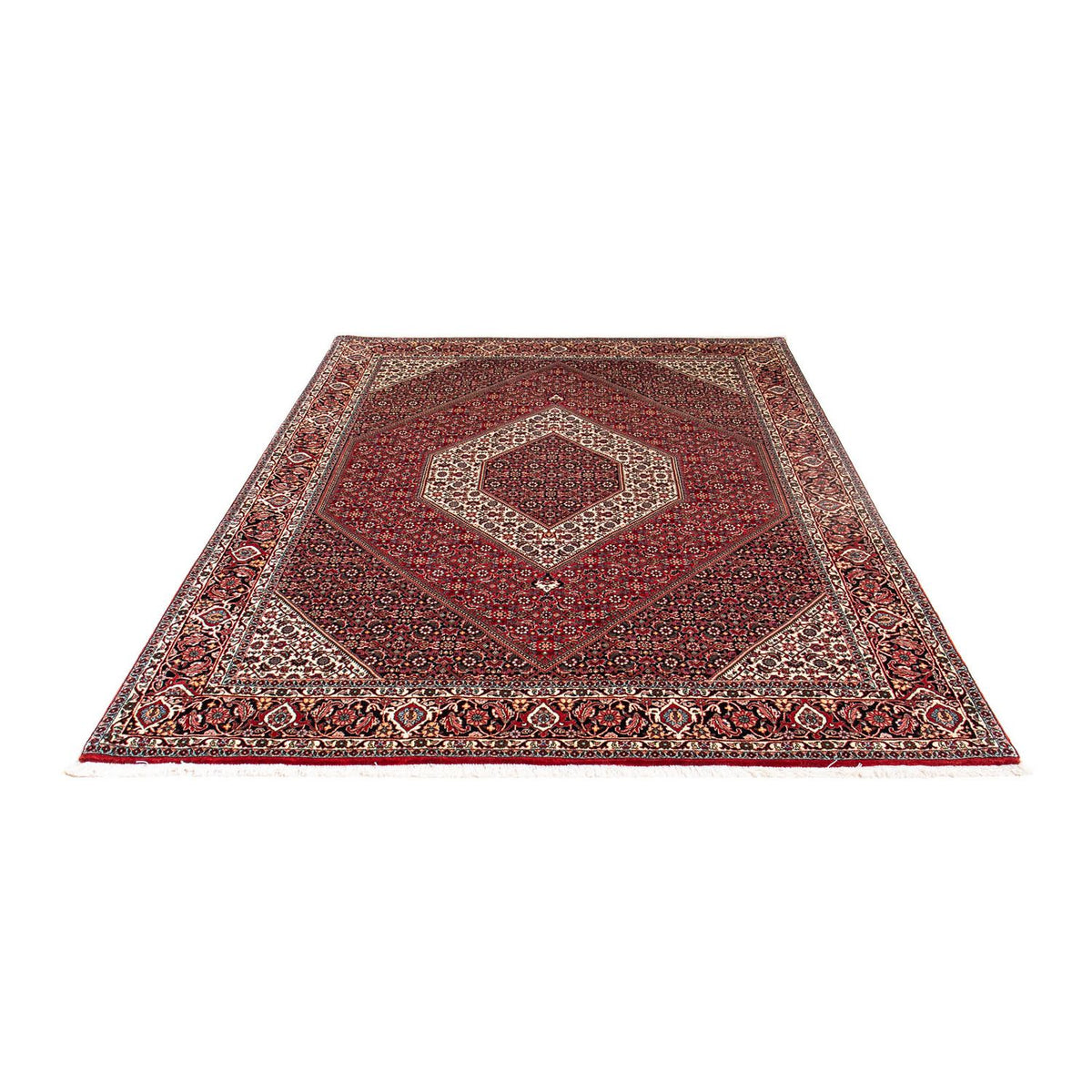 Tapis persan - Bidjar - 240 x 172 cm - rouge foncé