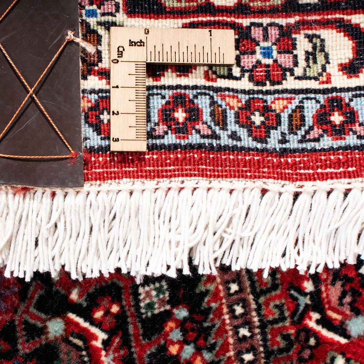 Tapis persan - Bidjar - 240 x 172 cm - rouge foncé