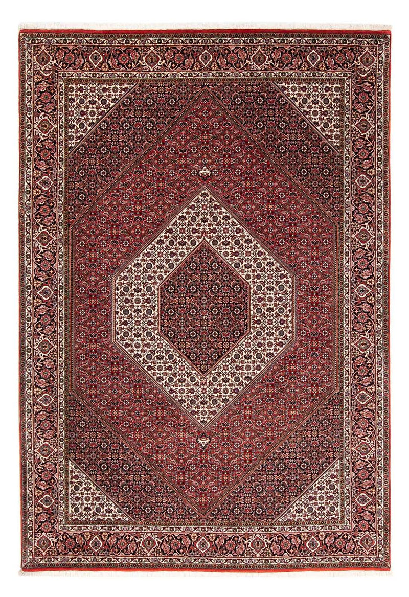 Tapis persan - Bidjar - 249 x 174 cm - rouge foncé