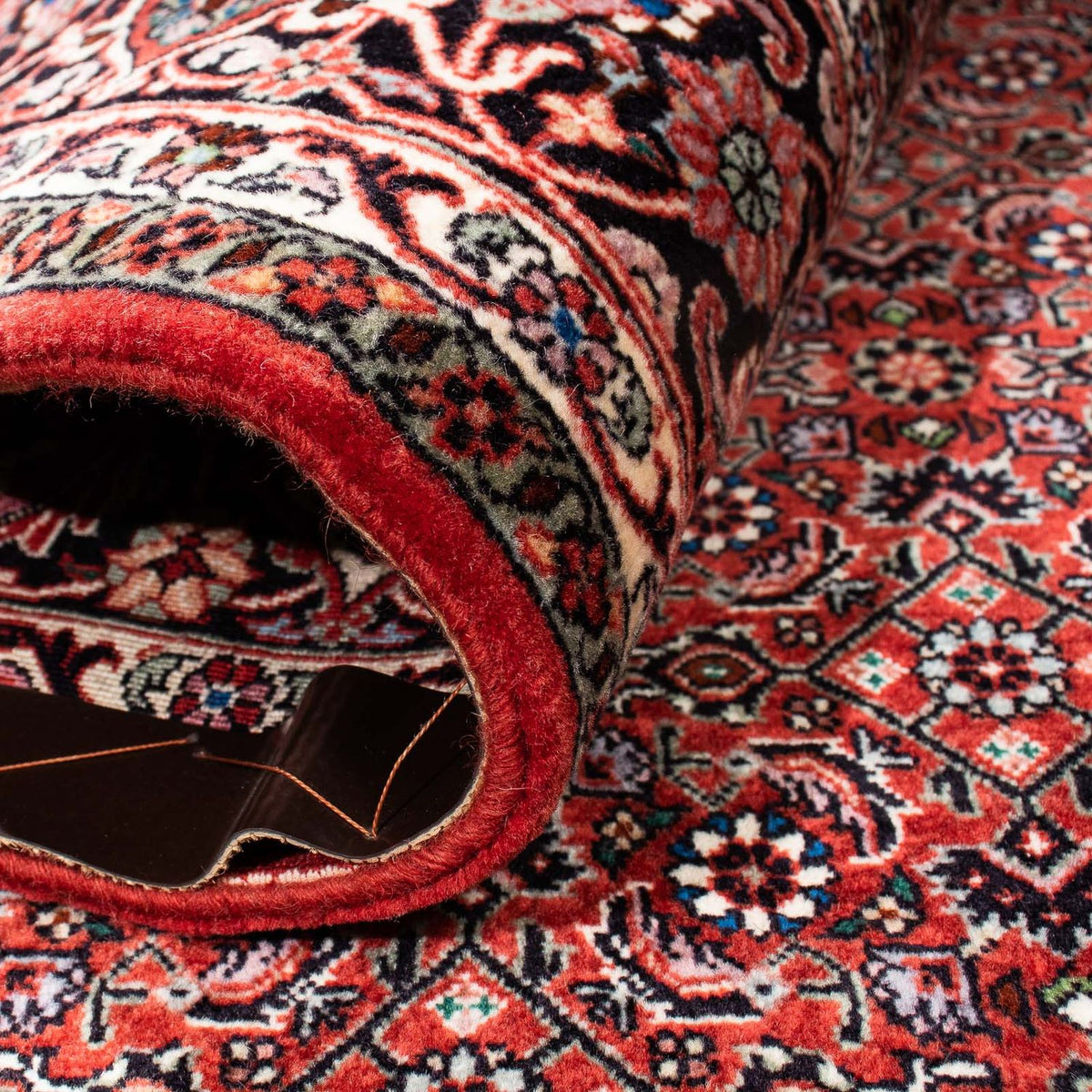 Tapis persan - Bidjar - 249 x 174 cm - rouge foncé