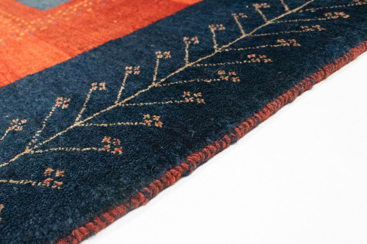 Tapis Gabbeh - Loribaft Persan - 205 x 128 cm - rouge