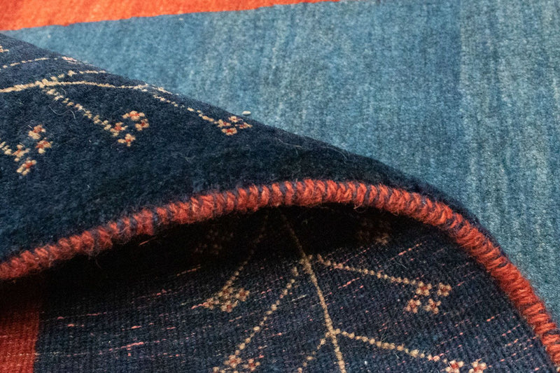 Tapis Gabbeh - Loribaft Persan - 205 x 128 cm - rouge