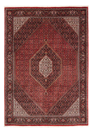 Tapis persan - Bidjar - 240 x 171 cm - rouge foncé