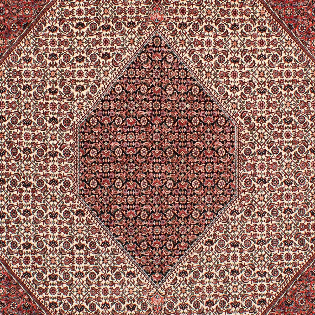 Tapis persan - Bidjar - 289 x 204 cm - rouge foncé