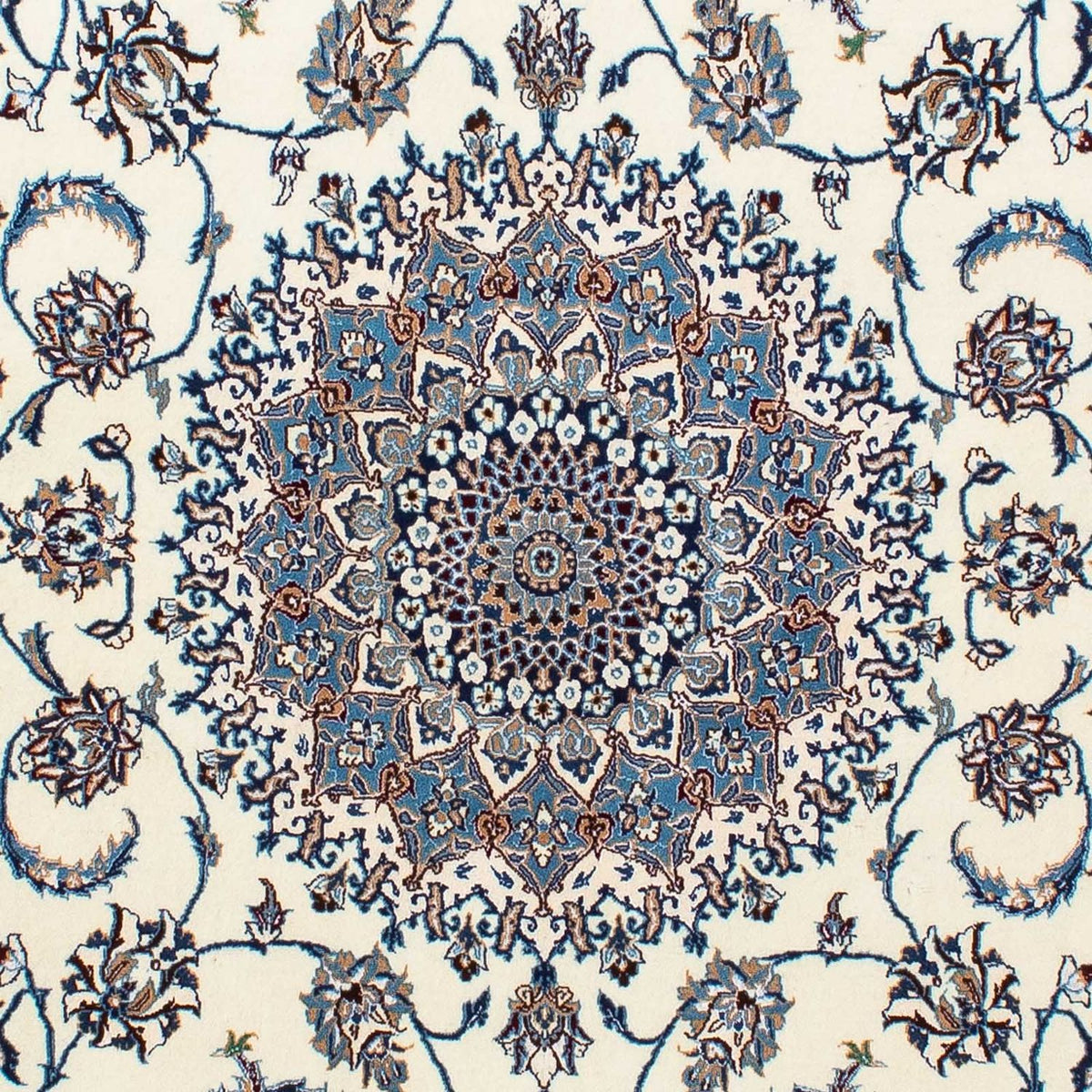 Tapis persan - Nain - Premium - 205 x 128 cm - beige
