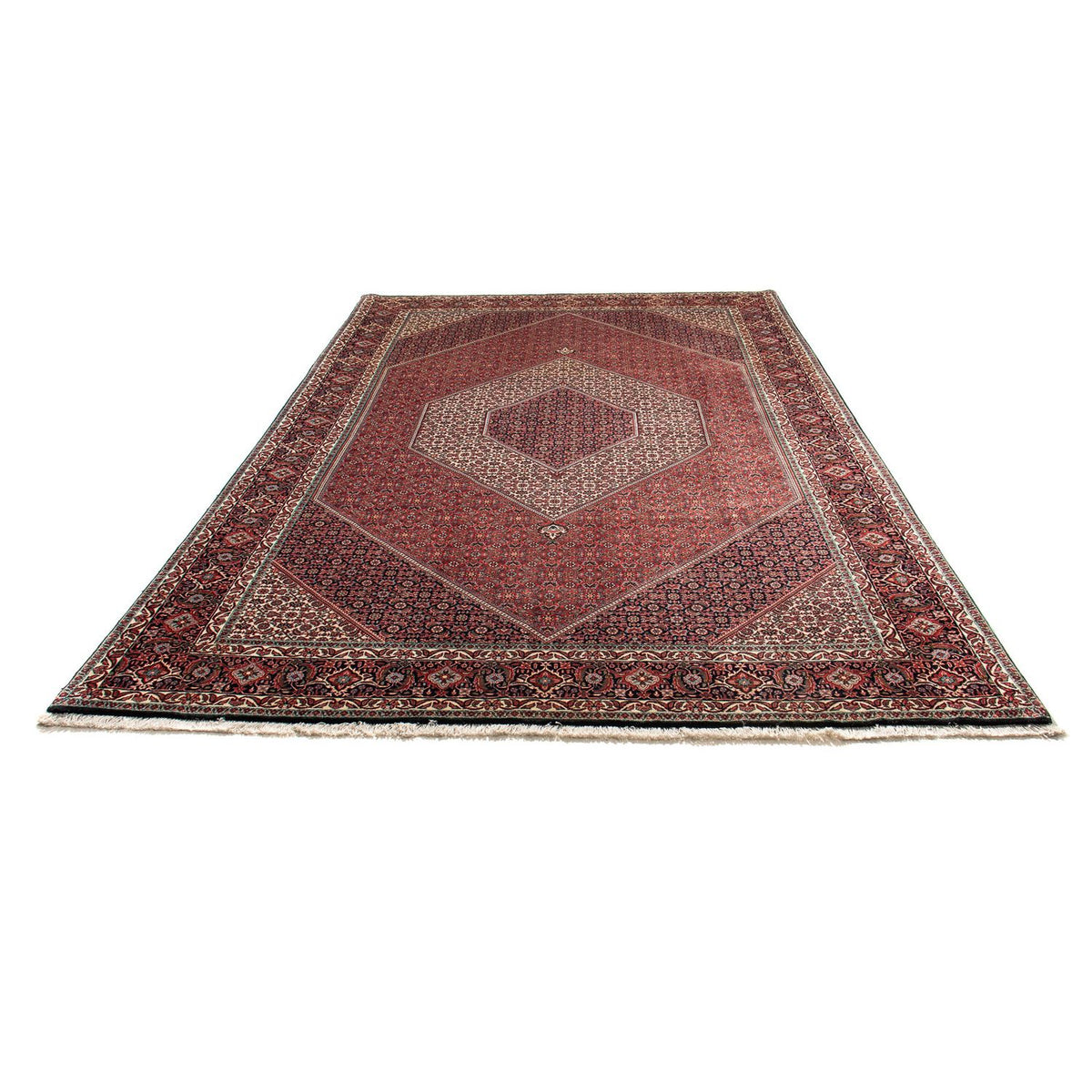 Tapis persan - Bidjar - 311 x 205 cm - rouge clair