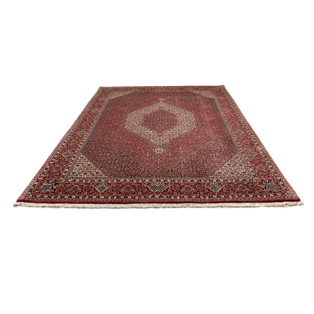 Tapis persan - Bidjar - 288 x 207 cm - rouge clair