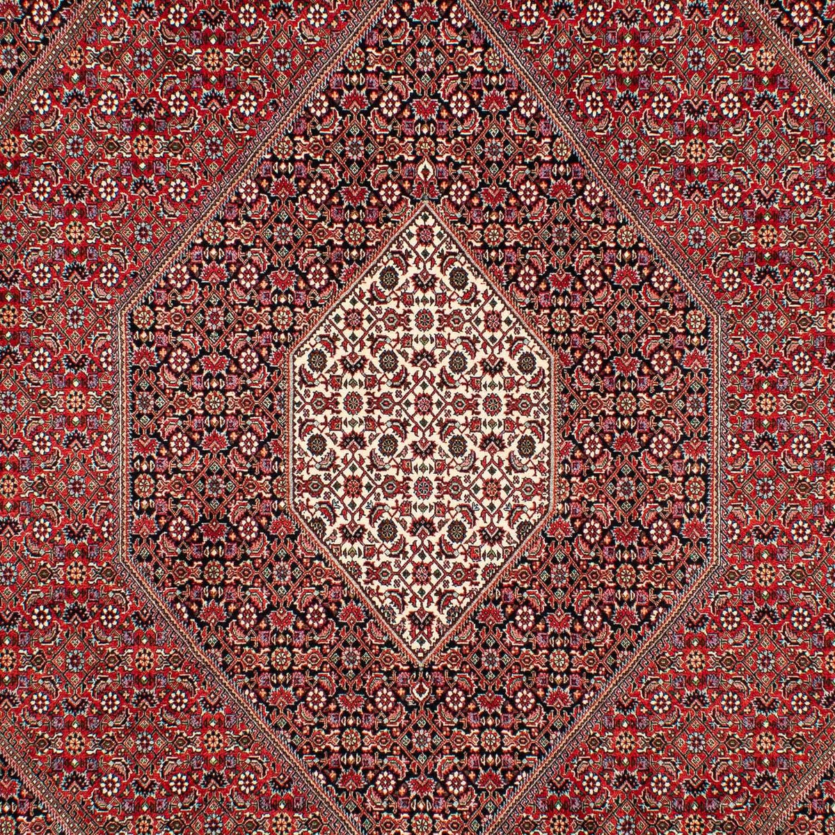 Tapis persan - Bidjar - 307 x 205 cm - rouge foncé