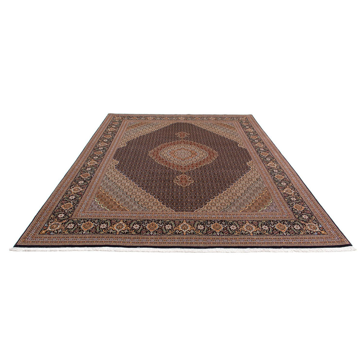 Tapis persan - Tabriz - 360 x 253 cm - marron foncé