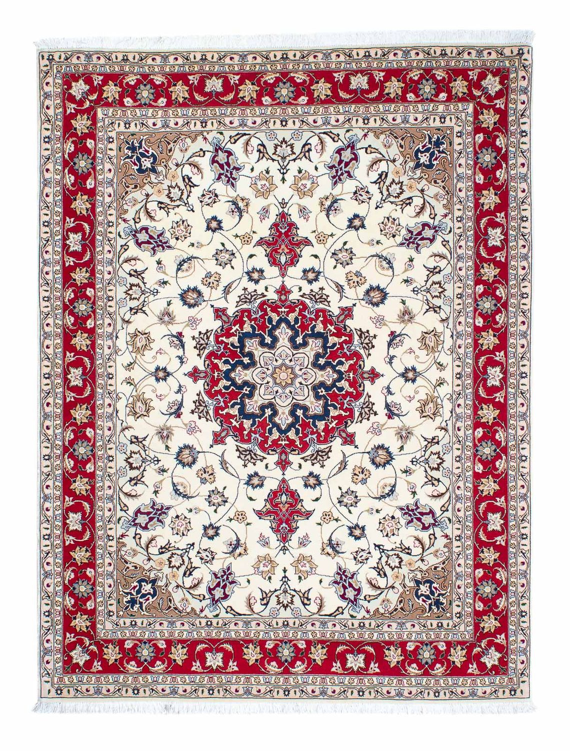 Tapis persan - Tabriz - Royal - 205 x 154 cm - beige