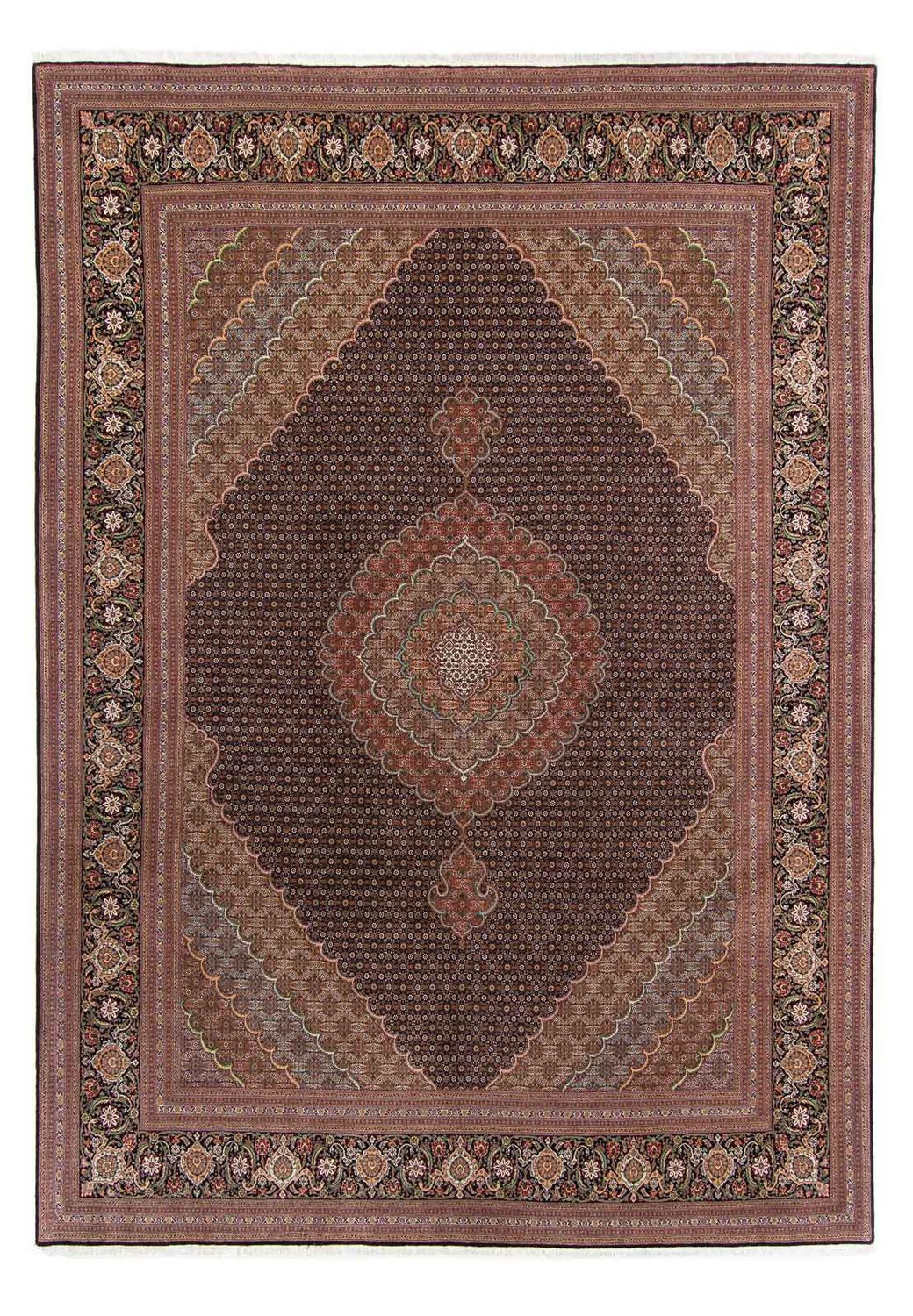 Tapis persan - Tabriz - 370 x 256 cm - marron